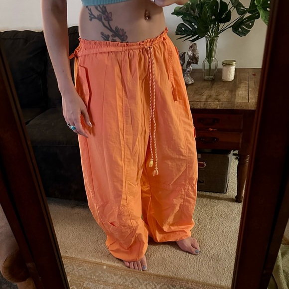 Orange Urban Outfitters Women’s Nylon jogger pant - Picture 4 of 9